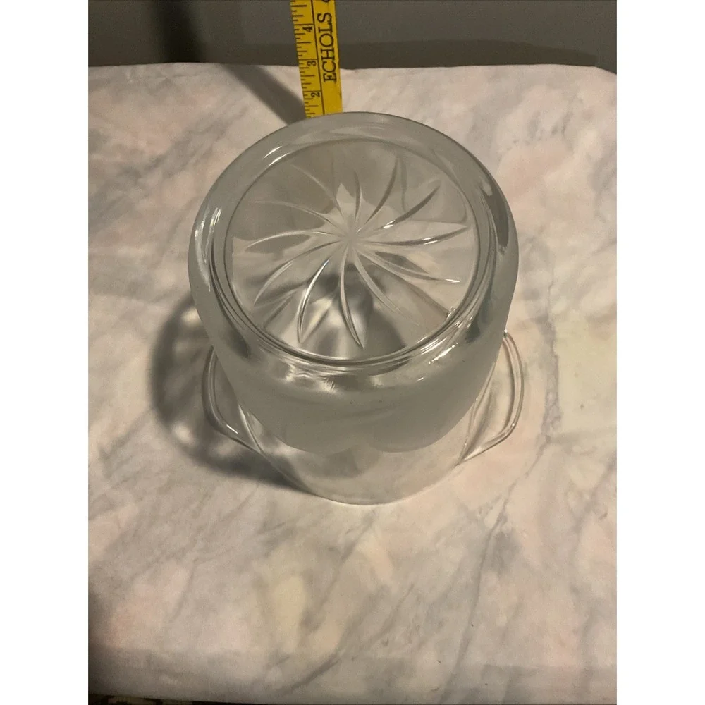 Cristal J. G. Durand Crystal Satin‎ Frost Design Champagne Ice Bucket